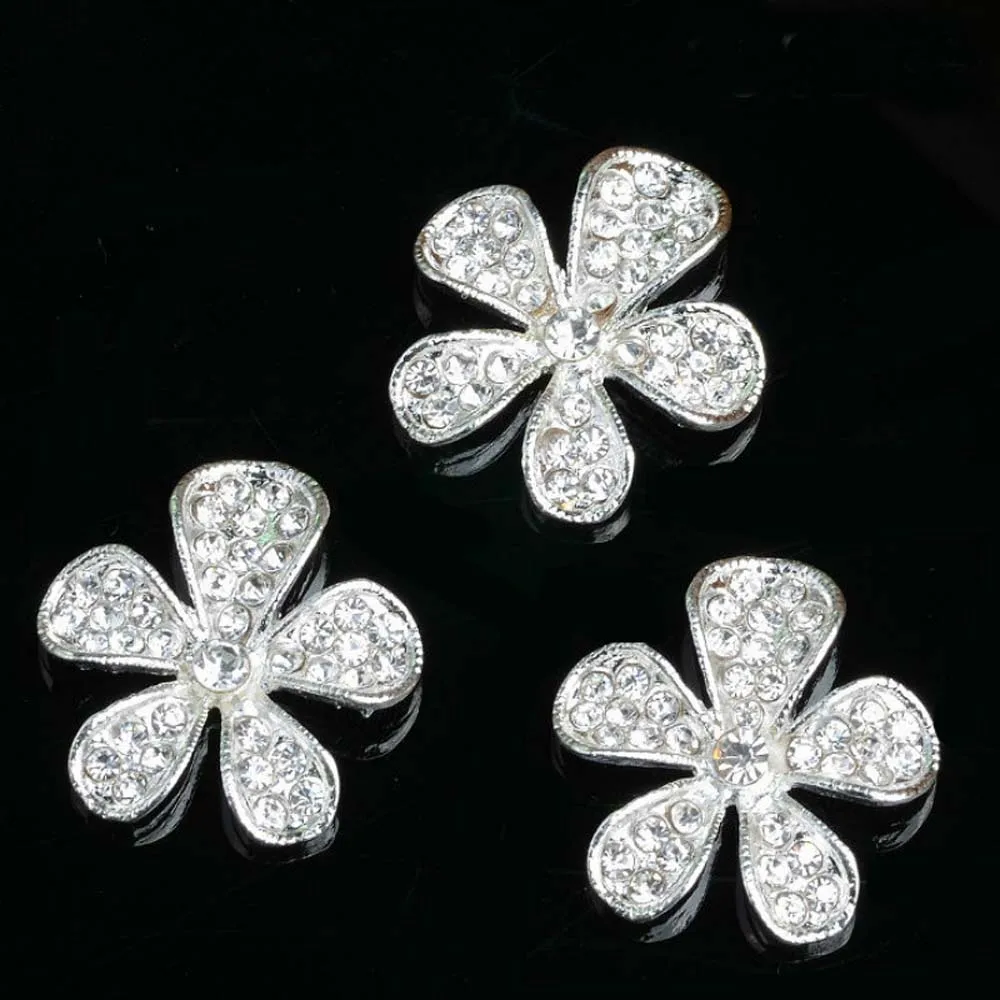 10pcs/lot 25*24mm Silver Rhinestone Buttons Flatback Embellishment for Craft DIY Hair Bow Wedding Shoes Decorative Buttons
10pcs/lot 25*24mm Silver Rhinestone Buttons Flatback Embellishment for Craft DIY Hair Bow Wedding Shoes Decorative Buttons