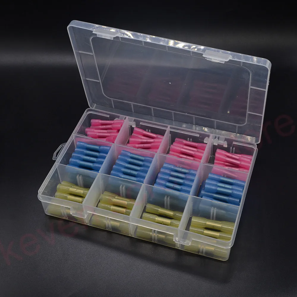 200PCS Heat Shrink Terminal Insulated Butt Electrical Splice Wire Connectors Cable Crimp Terminal Connector AWG 22-10
200PCS Heat Shrink Terminal Insulated Butt Electrical Splice Wire Connectors Cable Crimp Terminal Connector AWG 22-10