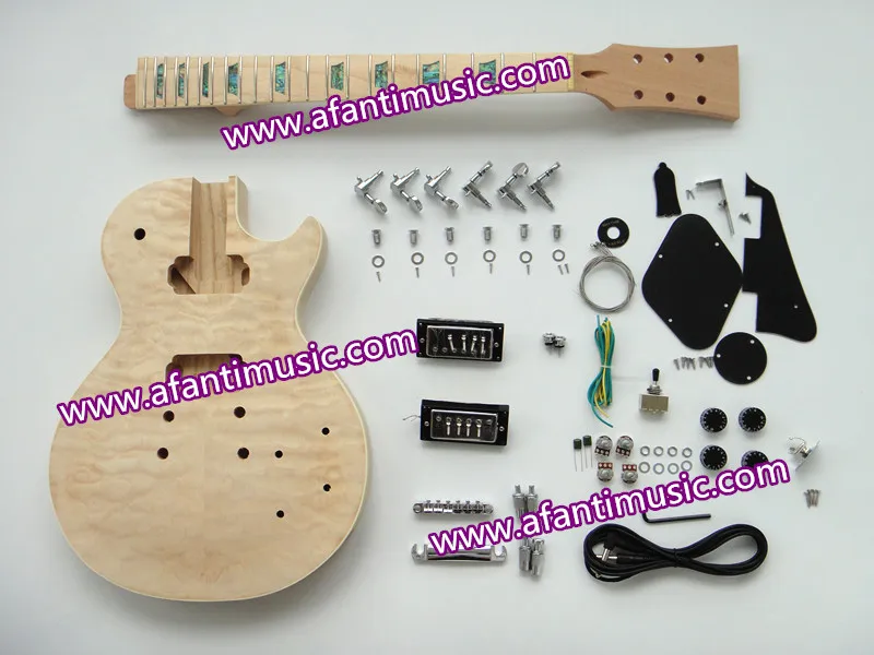 Afanti Music / Ash body / LP Standard DIY Electric guitar kit / DIY guitar (SDD-433K)