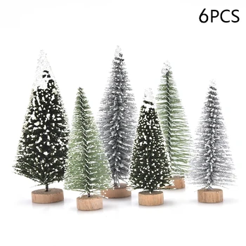 1/5/6 Pcs Miniature Christmas Tree Small Artificial Sisal Snow Landscape Architecture Trees for Christmas Crafts Tabletop Decor
1/5/6 Pcs Miniature Christmas Tree Small Artificial Sisal Snow Landscape Architecture Trees for Christmas Crafts Tabletop Decor