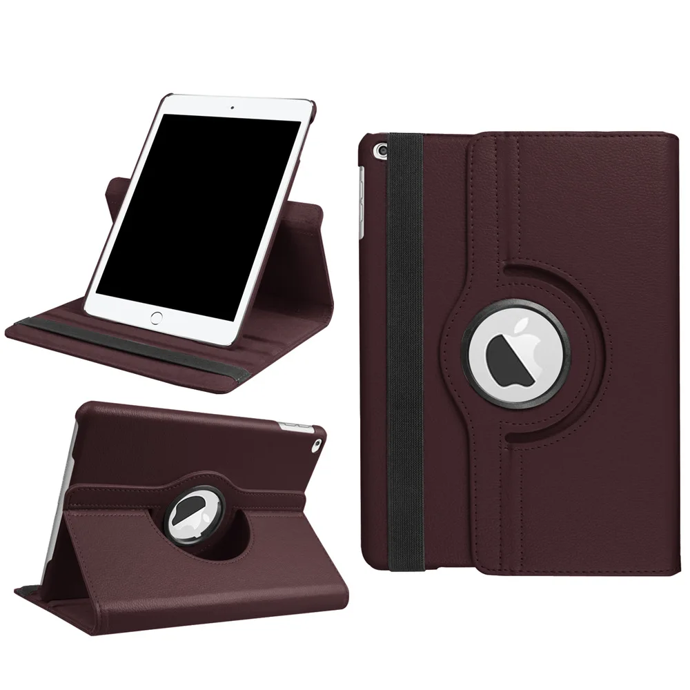 360 Degree Rotating Litchi Magnetic Smart PU Leather Stand Cover Case For New iPad 9.7 2017 Tablet Protective Bracket | Компьютеры и
