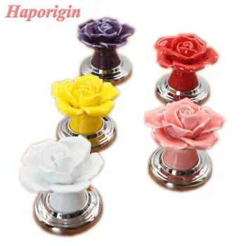 5x Rose Ceramic Kitchen Cabinet Drawer Knobs Porcelain Bedroom Wardrobe Door Handles Furniture Cupboard Pulls Shoes Boxes Knobs
5x Rose Ceramic Kitchen Cabinet Drawer Knobs Porcelain Bedroom Wardrobe Door Handles Furniture Cupboard Pulls Shoes Boxes Knobs