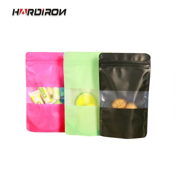 HARDIRON Color Transparent Frosted Window Stand-up Zipper Pouch Baked Food Packaging Repeatable Closure Sealed Bag
HARDIRON Color Transparent Frosted Window Stand-up Zipper Pouch Baked Food Packaging Repeatable Closure Sealed Bag
