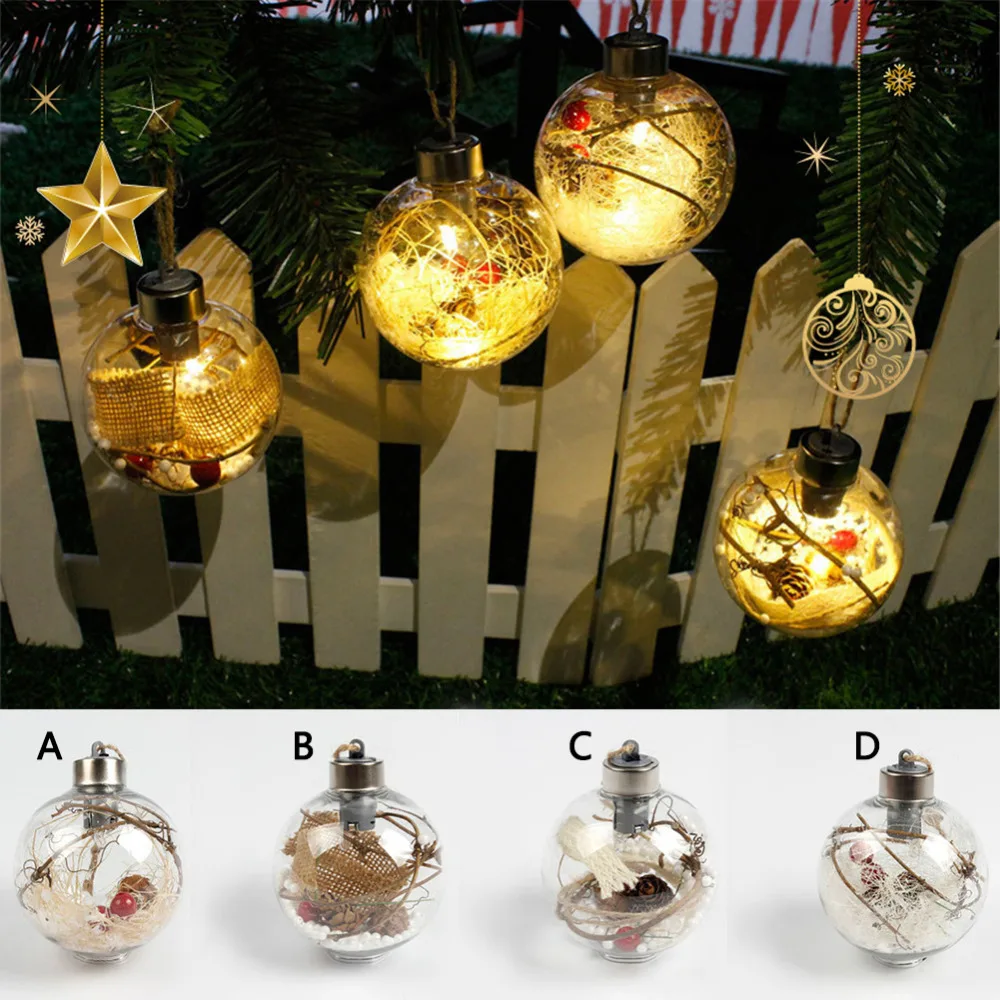 1pc 8cm Transparent Christmas Ball LED Lights Ornament Plastic Bauble Xmas Gifts Present Christmas Party Decoration Supplies
1pc 8cm Transparent Christmas Ball LED Lights Ornament Plastic Bauble Xmas Gifts Present Christmas Party Decoration Supplies