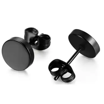 New Women Men's Stainless Steel Earrings Black Color Gothic Punk Rock Style Round Earrings Fashion Geometry Jewelry Accessories
New Women Men's Stainless Steel Earrings Black Color Gothic Punk Rock Style Round Earrings Fashion Geometry Jewelry Accessories