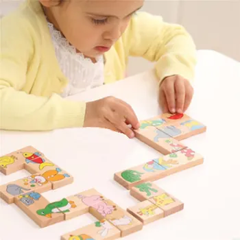 15Pcs/set Baby Toys Child Animal Domino Building Blocks Wooden Toys Beech Wood Infant Domino Educational Toys Child Gift
15Pcs/set Baby Toys Child Animal Domino Building Blocks Wooden Toys Beech Wood Infant Domino Educational Toys Child Gift