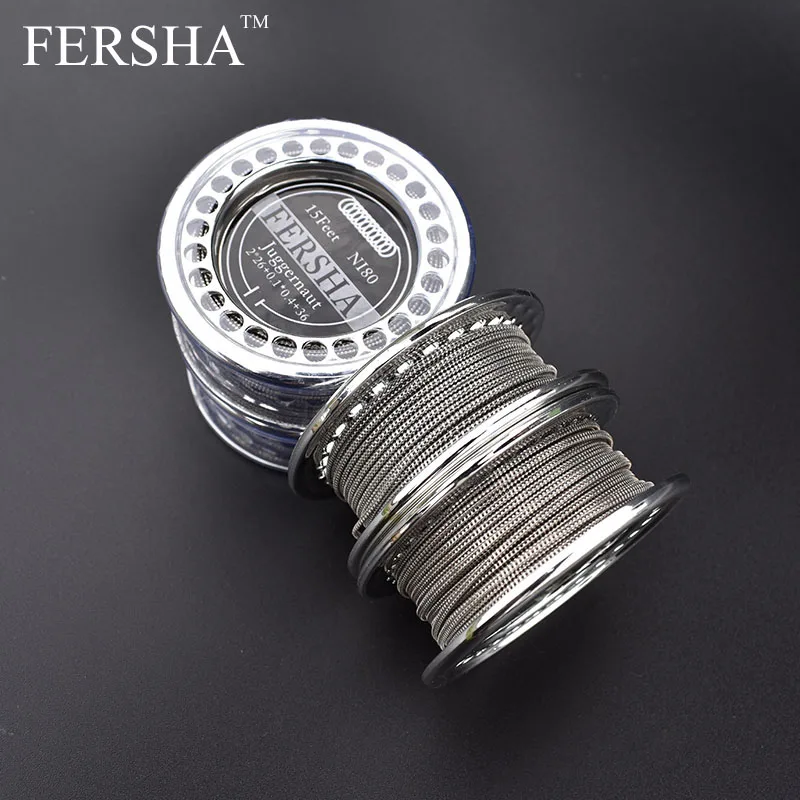 FERSHA 5M/Roll NI80 Juggernaut wire Resistance Wire for rda rat Electronic Cigarette Heating Wires DIY Vaporizer Coil Tools
FERSHA 5M/Roll NI80 Juggernaut wire Resistance Wire for rda rat Electronic Cigarette Heating Wires DIY Vaporizer Coil Tools