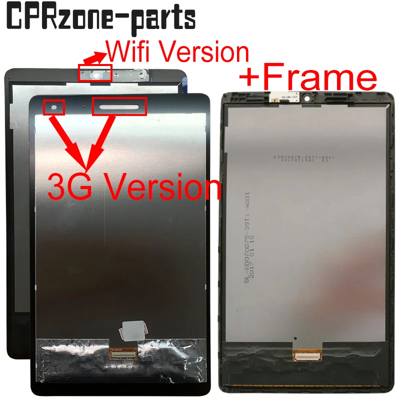 

7.0" For Huawei Mediapad T3 7.0 3G or Wifi BG2-W09 BG2-U01 BG2-U03 LCD display touch screen sensor digitizer assembly with frame