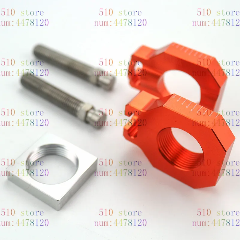 free shipping Rear axle Slider blocks Spindle Chain Adjuster for KTM SX SXF XCF 450 125 250 380 Dirt Pit Bike Motorcycle Motocro
free shipping Rear axle Slider blocks Spindle Chain Adjuster for KTM SX SXF XCF 450 125 250 380 Dirt Pit Bike Motorcycle Motocro