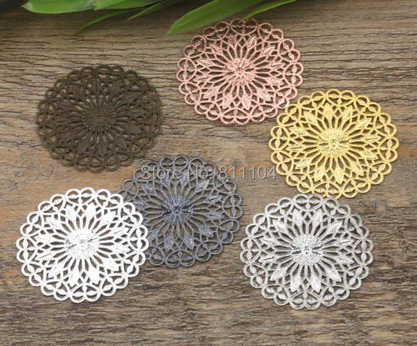 35mm Multi-color Plated Brass Metal Blank Filigree Circle Flower Links Wraps Connectors Jewelry Findings Connectors
35mm Multi-color Plated Brass Metal Blank Filigree Circle Flower Links Wraps Connectors Jewelry Findings Connectors