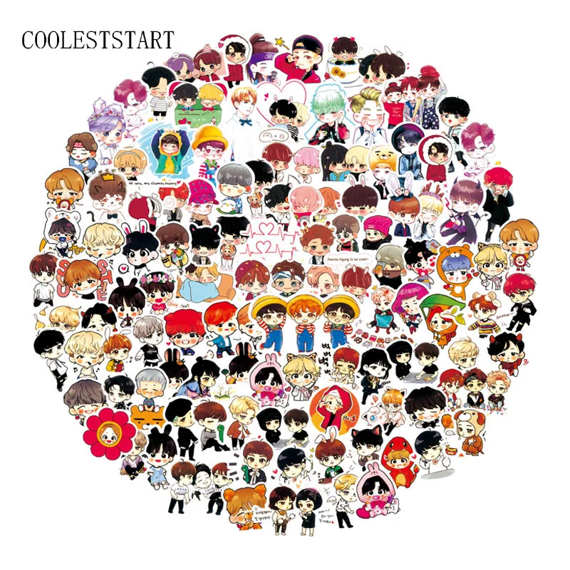120Pcs/Lot Bangtan Boys Album Stickers Paper Decal For Luggage Notebook Laptop Car Fridge Toy Sticker For Gift
120Pcs/Lot Bangtan Boys Album Stickers Paper Decal For Luggage Notebook Laptop Car Fridge Toy Sticker For Gift