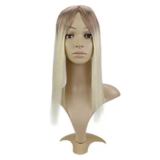 Full Shine Hair Piece Extensions Human Hair Ombre Remy Hair Topper Color #10 Golden Brown Fading to #613 Blond Human Hair Topper
Full Shine Hair Piece Extensions Human Hair Ombre Remy Hair Topper Color #10 Golden Brown Fading to #613 Blond Human Hair Topper