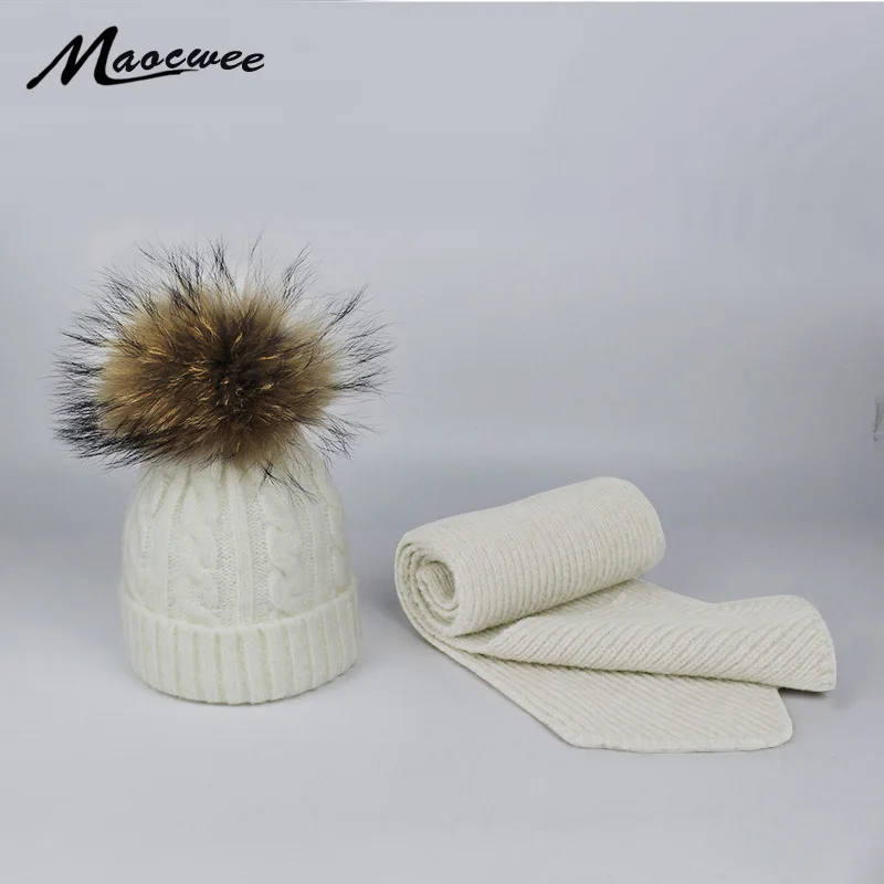 Children Warm Hat and Scarf Winter Face Masks Hats Pompon Natural Rabbit Fur Winter Cap for Women Men Knitted Hat High-end Bone
Children Warm Hat and Scarf Winter Face Masks Hats Pompon Natural Rabbit Fur Winter Cap for Women Men Knitted Hat High-end Bone
