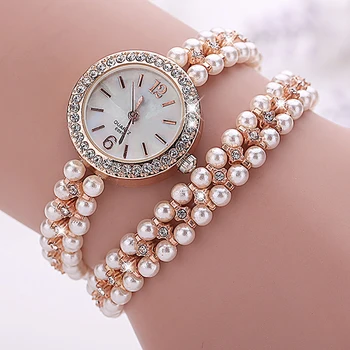Fashion New Gold Watch Alloy Pearl Luxury Gemstone Bracelet Wristwatches Women Dress Watch Classic Quartz Watches
Fashion New Gold Watch Alloy Pearl Luxury Gemstone Bracelet Wristwatches Women Dress Watch Classic Quartz Watches
