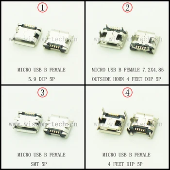 Reel packing 200pcs/lot 4 Models Micro USB female connector phone tail charging USB 2.0 jack USB female socket SMT/DIP 5pin
Reel packing 200pcs/lot 4 Models Micro USB female connector phone tail charging USB 2.0 jack USB female socket SMT/DIP 5pin