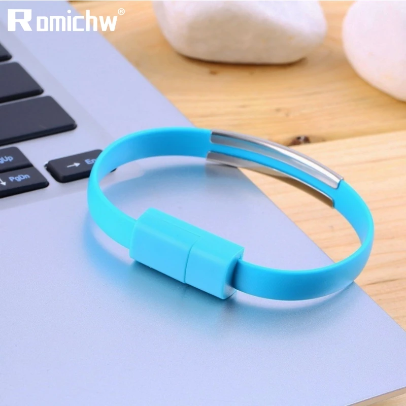 Romichw 5 Colors Bracelet Date Cable Type USB C Cable For Xiaomi Mi A2 Redmi Note 7 Mobile Phone Charger Cable For Samsung S8 S9
Romichw 5 Colors Bracelet Date Cable Type USB C Cable For Xiaomi Mi A2 Redmi Note 7 Mobile Phone Charger Cable For Samsung S8 S9