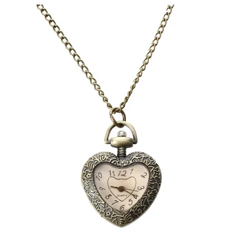 Practical Vintage Antique Heart Shape Necklace Chain Pendant Quartz Movement Pocket Watch
Practical Vintage Antique Heart Shape Necklace Chain Pendant Quartz Movement Pocket Watch