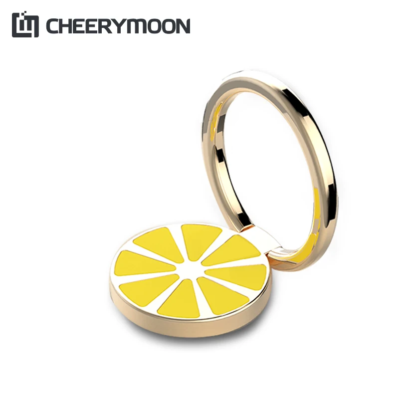 CHEERYMOON Lemon Ring Holder Universal Mobile Phone Ring Desk Stand Metal Finger Grip For iPhone X Samsung Huawei Bracket 
CHEERYMOON Lemon Ring Holder Universal Mobile Phone Ring Desk Stand Metal Finger Grip For iPhone X Samsung Huawei Bracket