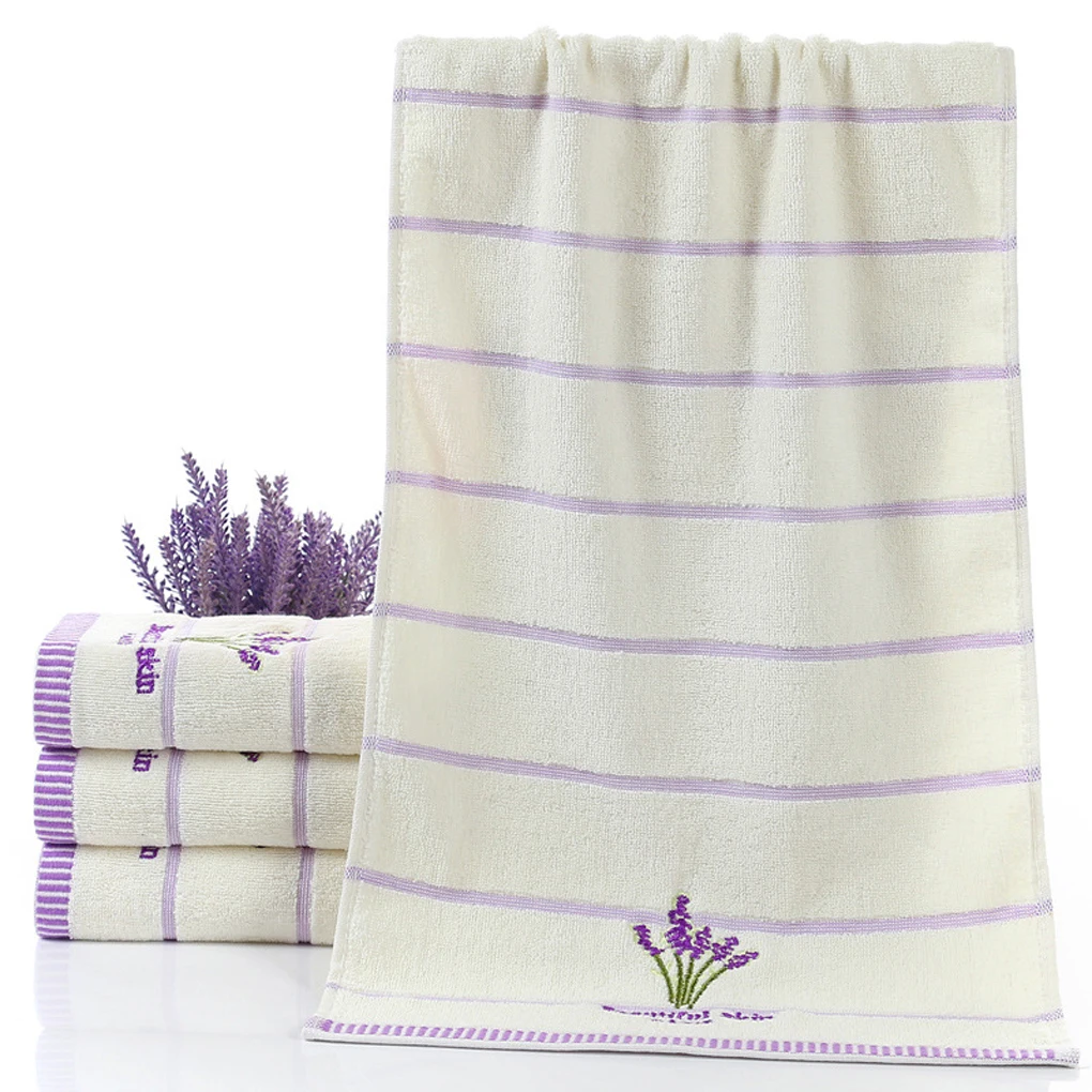 Lightweight soft and durable Pure Cotton Thicken Stripe Face Towels Lavender Pattern Absorbent Face Towels
Lightweight soft and durable Pure Cotton Thicken Stripe Face Towels Lavender Pattern Absorbent Face Towels