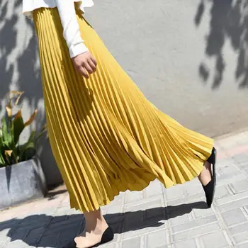 2019 Summer New Arrival Korean Style Ankle-length Long Pleated Skirt Elegant Chiffon Skirt Office Skirts Womens clothes
2019 Summer New Arrival Korean Style Ankle-length Long Pleated Skirt Elegant Chiffon Skirt Office Skirts Womens clothes