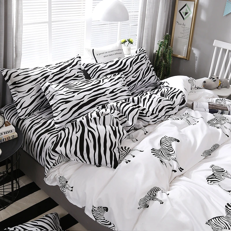 3/4pcs High Quality Cartoon Zebra Printing Textile Bedding Set Include Duvet Cover&Sheets&Pillowcases Comfortable Home Bed Set
3/4pcs High Quality Cartoon Zebra Printing Textile Bedding Set Include Duvet Cover&Sheets&Pillowcases Comfortable Home Bed Set