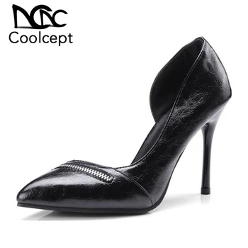 Coolcept Size 32-43 Sexy Women High Heel Shoes Women Leapord Patchwork Thin Heel Pumps Party Club Shoes Office Lady Footwears
Coolcept Size 32-43 Sexy Women High Heel Shoes Women Leapord Patchwork Thin Heel Pumps Party Club Shoes Office Lady Footwears