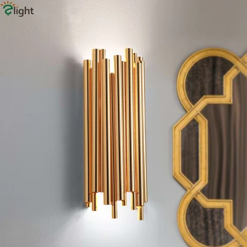 Post Modern Gold Aluminium 2 Light G9 Led Wall Lamps Living Room Matte / Shiny Gold Led Wall Scone Indoor Lighting Fixtures
Post Modern Gold Aluminium 2 Light G9 Led Wall Lamps Living Room Matte / Shiny Gold Led Wall Scone Indoor Lighting Fixtures