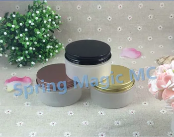 50PCS 100ml Frosted Cream Jars With Black/gold/bronze Aluminum Lid Empty cosmetic jars,Cream Case cosmetic packaging
50PCS 100ml Frosted Cream Jars With Black/gold/bronze Aluminum Lid Empty cosmetic jars,Cream Case cosmetic packaging