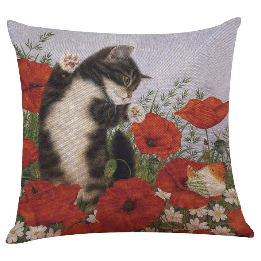 Cute Cat Animal Decorative Pillows for Sofa Pillow Case pillow case Seat Cushion Cover Throw Pillow Case Cover Square 43x43cm
Cute Cat Animal Decorative Pillows for Sofa Pillow Case pillow case Seat Cushion Cover Throw Pillow Case Cover Square 43x43cm
