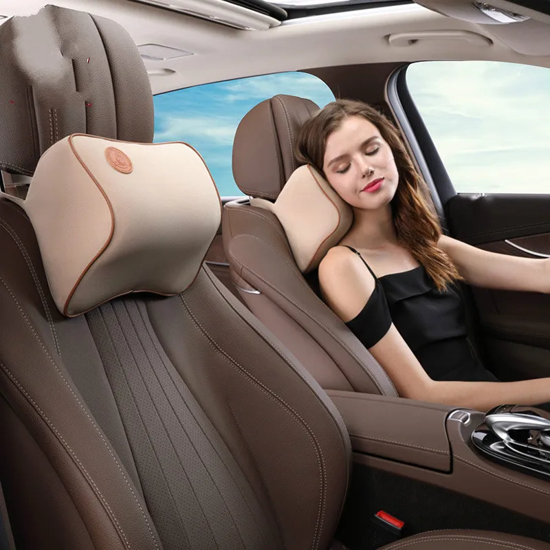 Car Headrest Neck Pillow Head Neck Rest Support Cushion Pillow Double Edges Auto Pillows Black decorative
Car Headrest Neck Pillow Head Neck Rest Support Cushion Pillow Double Edges Auto Pillows Black decorative