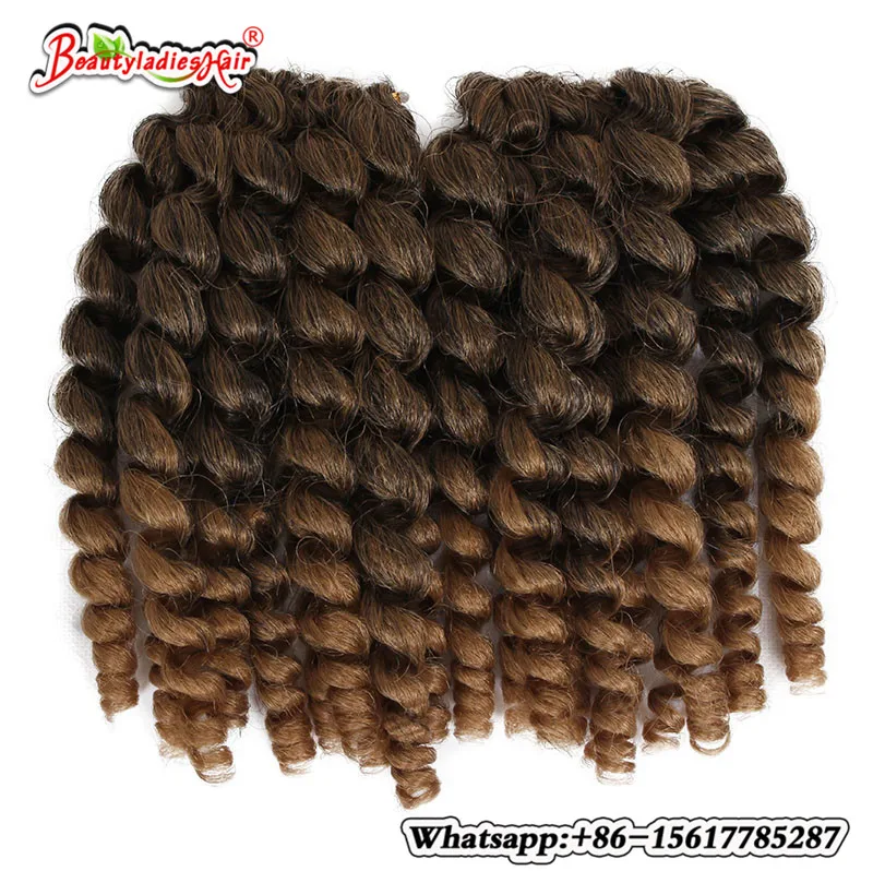 Eunice 8 дюймов Синтетические волосы для косички Jumpy Wand ямайская косичка Омбре