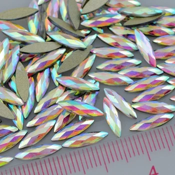 100PCS Glitter Facets Flat Back Marquise Shapes AB White Colorful Acrylic Nail Art Rhinestones Gems Decorations IDH DIY Tips
100PCS Glitter Facets Flat Back Marquise Shapes AB White Colorful Acrylic Nail Art Rhinestones Gems Decorations IDH DIY Tips