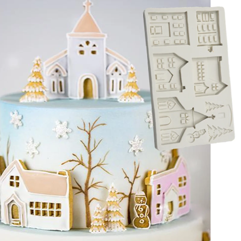 Winter Village Mould Fondant Cake Decorating Tools Silicone Molds Sugarcrafts Chocolate Baking Tools for Cakes Gumpaste Fimo
Winter Village Mould Fondant Cake Decorating Tools Silicone Molds Sugarcrafts Chocolate Baking Tools for Cakes Gumpaste Fimo