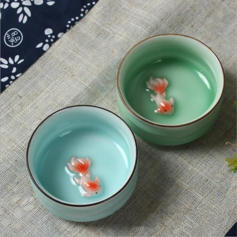 2pcs/lot Chinese Tea Cup Tea Set with Fish drawing Teapot ,Ceramic Tea Service Tool china Cup For Drinking Tiekuanyin or Puer
2pcs/lot Chinese Tea Cup Tea Set with Fish drawing Teapot ,Ceramic Tea Service Tool china Cup For Drinking Tiekuanyin or Puer