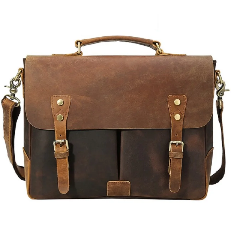Men Briefcase Genuine Leather Vintage Brown Travel Shoulder Bags Man New Hand Messenger Cow Leather Tote Bag Laptop Briefcases
Men Briefcase Genuine Leather Vintage Brown Travel Shoulder Bags Man New Hand Messenger Cow Leather Tote Bag Laptop Briefcases