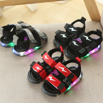 New Summer Baby Boy Girl Breathable Anti-Slip LED Luminous PU Shoes Sandals Toddler Soft Soled Kids Shoes
New Summer Baby Boy Girl Breathable Anti-Slip LED Luminous PU Shoes Sandals Toddler Soft Soled Kids Shoes