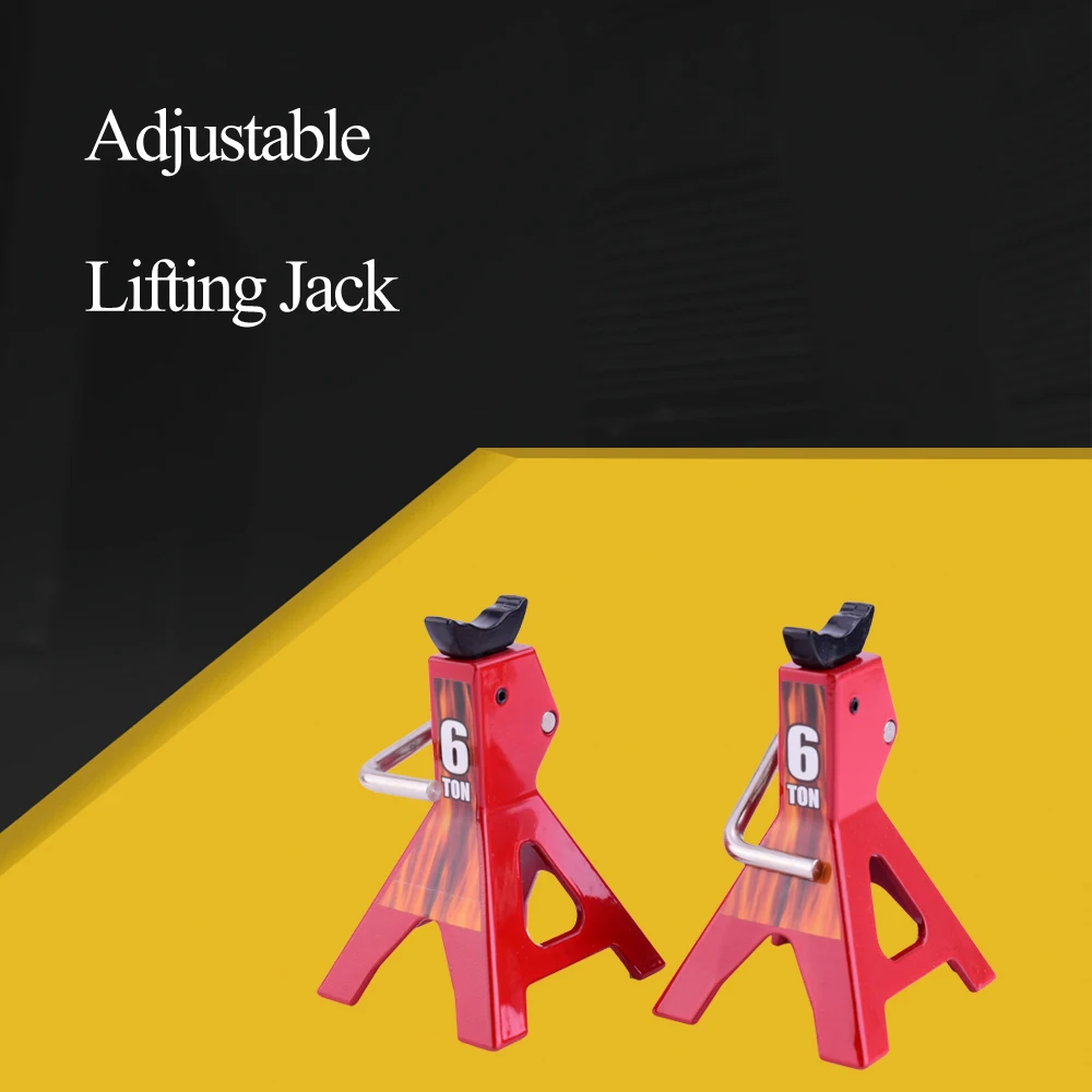 2PCS 6 Ton Simulated Jack Height Adjustable Repair Bracket Scene Tool Lifting Jack for 1/10 TRX4 D90 CC01 RC Climbing Car Metal
2PCS 6 Ton Simulated Jack Height Adjustable Repair Bracket Scene Tool Lifting Jack for 1/10 TRX4 D90 CC01 RC Climbing Car Metal