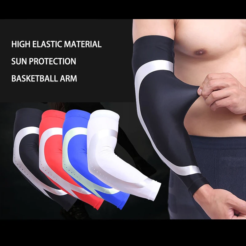 1Pcs Mens Sports Fitness Silicone Antislip Armguards Arm Protector Basketball Elastic Comfortable Elbow Safety pad Sleeve
1Pcs Mens Sports Fitness Silicone Antislip Armguards Arm Protector Basketball Elastic Comfortable Elbow Safety pad Sleeve