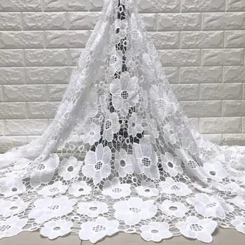 White New Arrival High Quatily Multi color water soluble lace African Cord Lace Fabric Guipure Lace Fabrics For Women party
White New Arrival High Quatily Multi color water soluble lace African Cord Lace Fabric Guipure Lace Fabrics For Women party