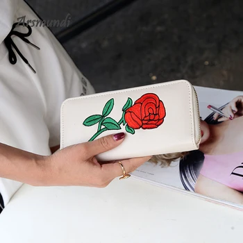 New Ladies Purses Folk-Custom Double Sided Embroidery Woman Wallet High Quality Black White Clutch Purses Long Wallets For Women
New Ladies Purses Folk-Custom Double Sided Embroidery Woman Wallet High Quality Black White Clutch Purses Long Wallets For Women