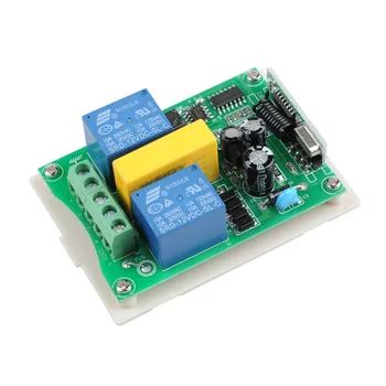 AC 220V RF 2CH Wireless Remote Control Switch 1* Receiver + 2* Transmitter For Tubular Motor Garage Door Projection Screen 
AC 220V RF 2CH Wireless Remote Control Switch 1* Receiver + 2* Transmitter For Tubular Motor Garage Door Projection Screen