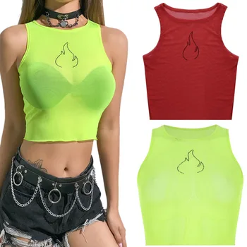 New Fashion Sexy Mesh Transparent Tank Top Elastic Mesh Sleeveless Backless Crop Tops Women Summer Short Vest Top
New Fashion Sexy Mesh Transparent Tank Top Elastic Mesh Sleeveless Backless Crop Tops Women Summer Short Vest Top