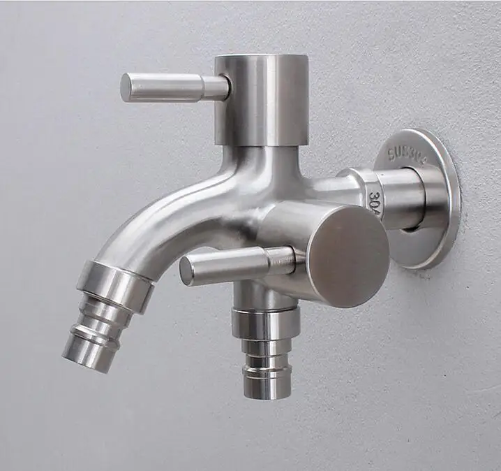 AsyPets Creative Stainless Steel Wall-in Faucet 1 in 2 out Multifunctional Water Tap 304 Steel Bathroom & Kitchen Bibcocks
AsyPets Creative Stainless Steel Wall-in Faucet 1 in 2 out Multifunctional Water Tap 304 Steel Bathroom & Kitchen Bibcocks
