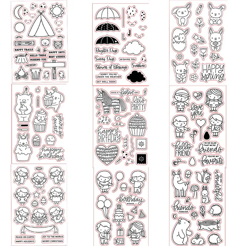 Boys Girls Angels Animals Ice Cream Transparent Clear Stamps Seal for Scrapbooking Decorative Paper Cards Making Paper Crafts
Boys Girls Angels Animals Ice Cream Transparent Clear Stamps Seal for Scrapbooking Decorative Paper Cards Making Paper Crafts