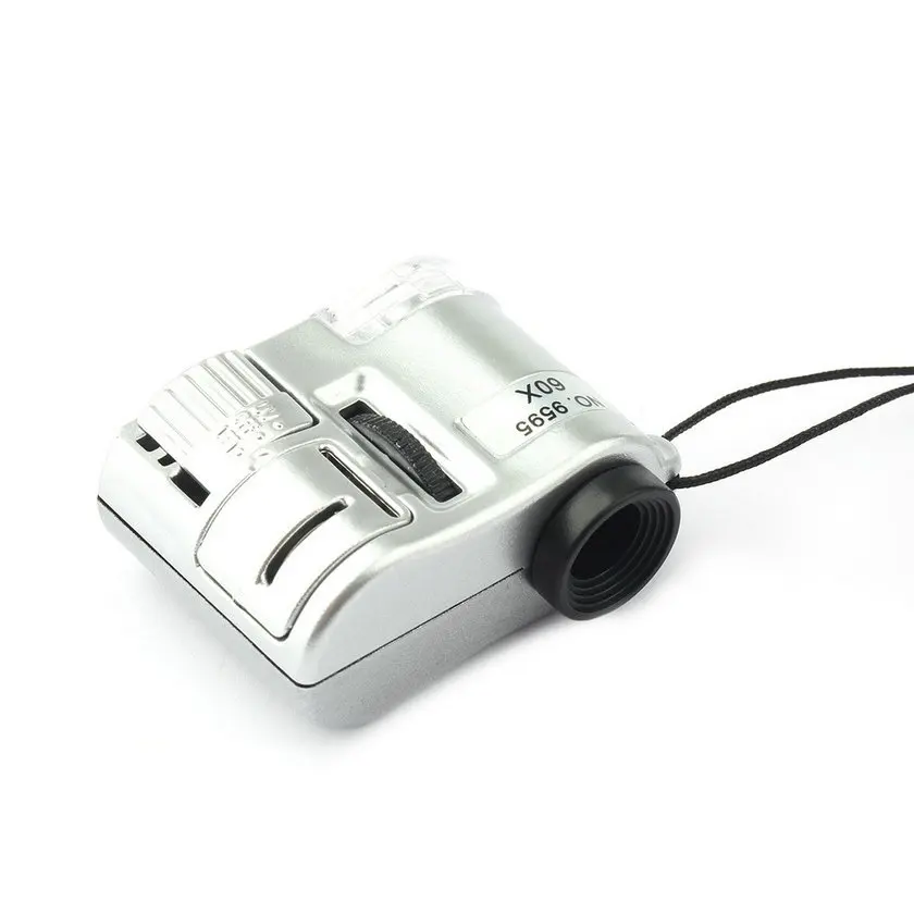 Brand New Mini Lens 60X Pocket Magnifier Microscope With LED Light Jewelry Jeweler Loupe Currency Dectector
Brand New Mini Lens 60X Pocket Magnifier Microscope With LED Light Jewelry Jeweler Loupe Currency Dectector