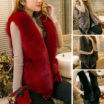 ETHEL ANDERSON 100% Natural Real Fox Fur Vest Winter Short Thick Women's Genuine Fur Vest Jacket Pockets Special Style Waistcoat
ETHEL ANDERSON 100% Natural Real Fox Fur Vest Winter Short Thick Women's Genuine Fur Vest Jacket Pockets Special Style Waistcoat
