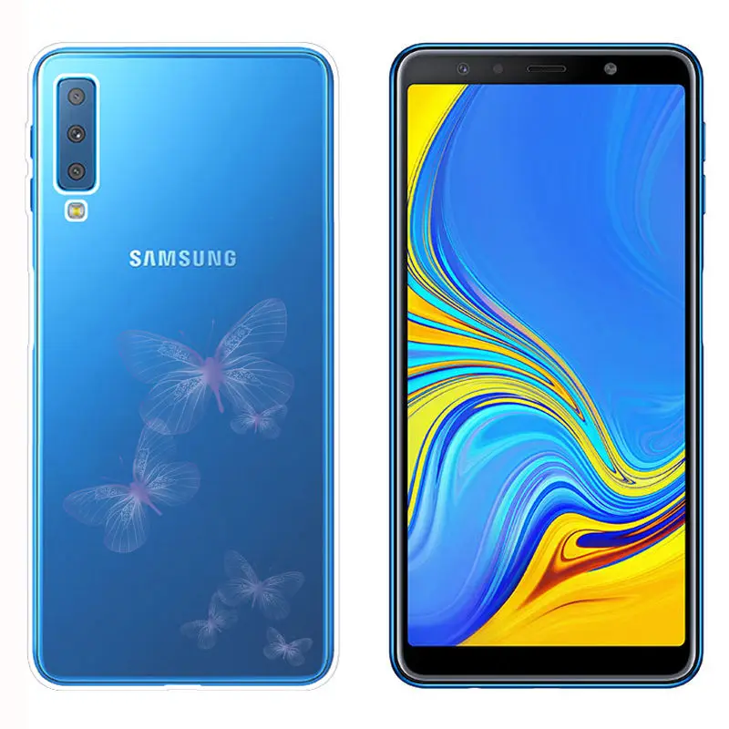 Arvin Painted TPU Case FOR Samsung Galaxy A7 2018 A310 A6 Smart Back Phone Cover FOR Samsung A750 Soft Silicone Case for A6 Plus (12)