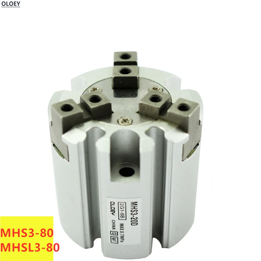 MHS3-80D/MHSL3-80D Bore: 80D Double Action Rotating Cylinder SMC Type Parallel Style Air Gripper 2/3/4 Fingers
MHS3-80D/MHSL3-80D Bore: 80D Double Action Rotating Cylinder SMC Type Parallel Style Air Gripper 2/3/4 Fingers