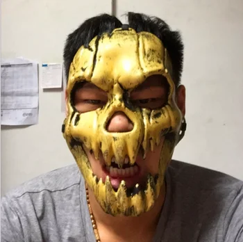 Halloween Party Scary Golden Skull Skeleton Mask Costume Silver Full Face Skullcap Masks
Halloween Party Scary Golden Skull Skeleton Mask Costume Silver Full Face Skullcap Masks