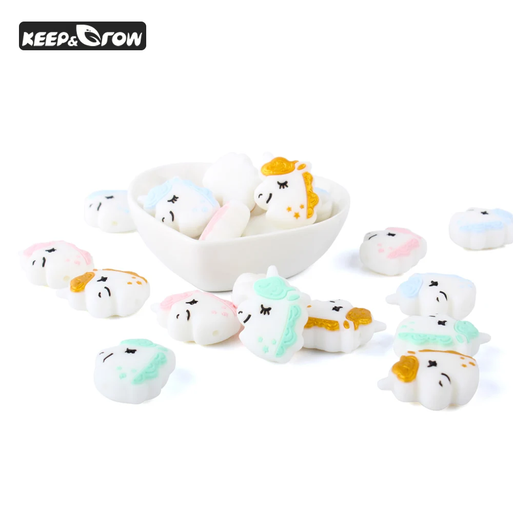 10Pcs Silicone Beads Cute Unicorn Food Grade Silicone Teethers Baby Teething Necklace DIY Baby Teething Necklace Pacifier Chain
10Pcs Silicone Beads Cute Unicorn Food Grade Silicone Teethers Baby Teething Necklace DIY Baby Teething Necklace Pacifier Chain